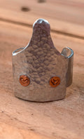 Cattle Tag Cuff Ring