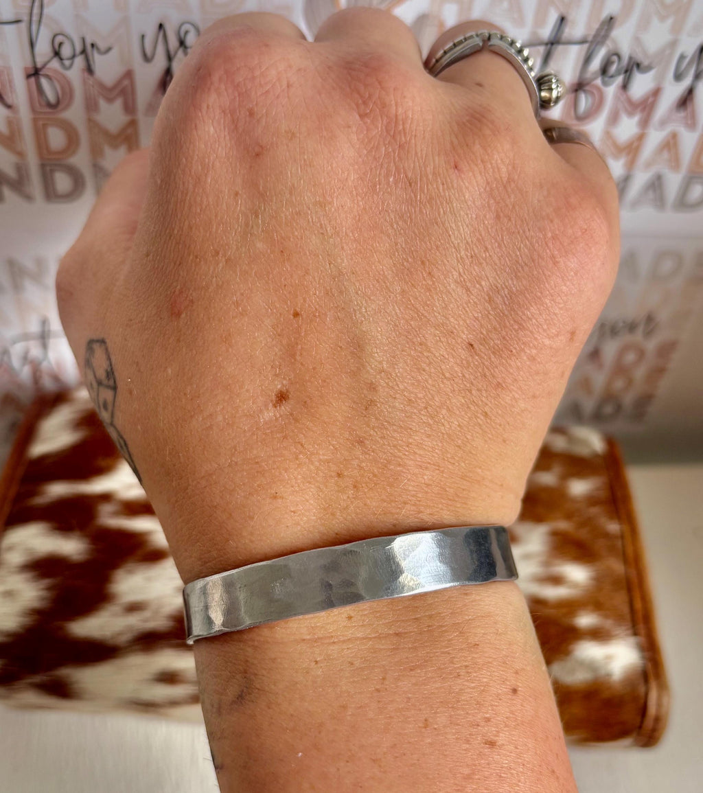 Silver Bracelet HAMMERED