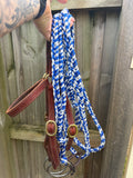 Blue Nylon Reins 7 Ft