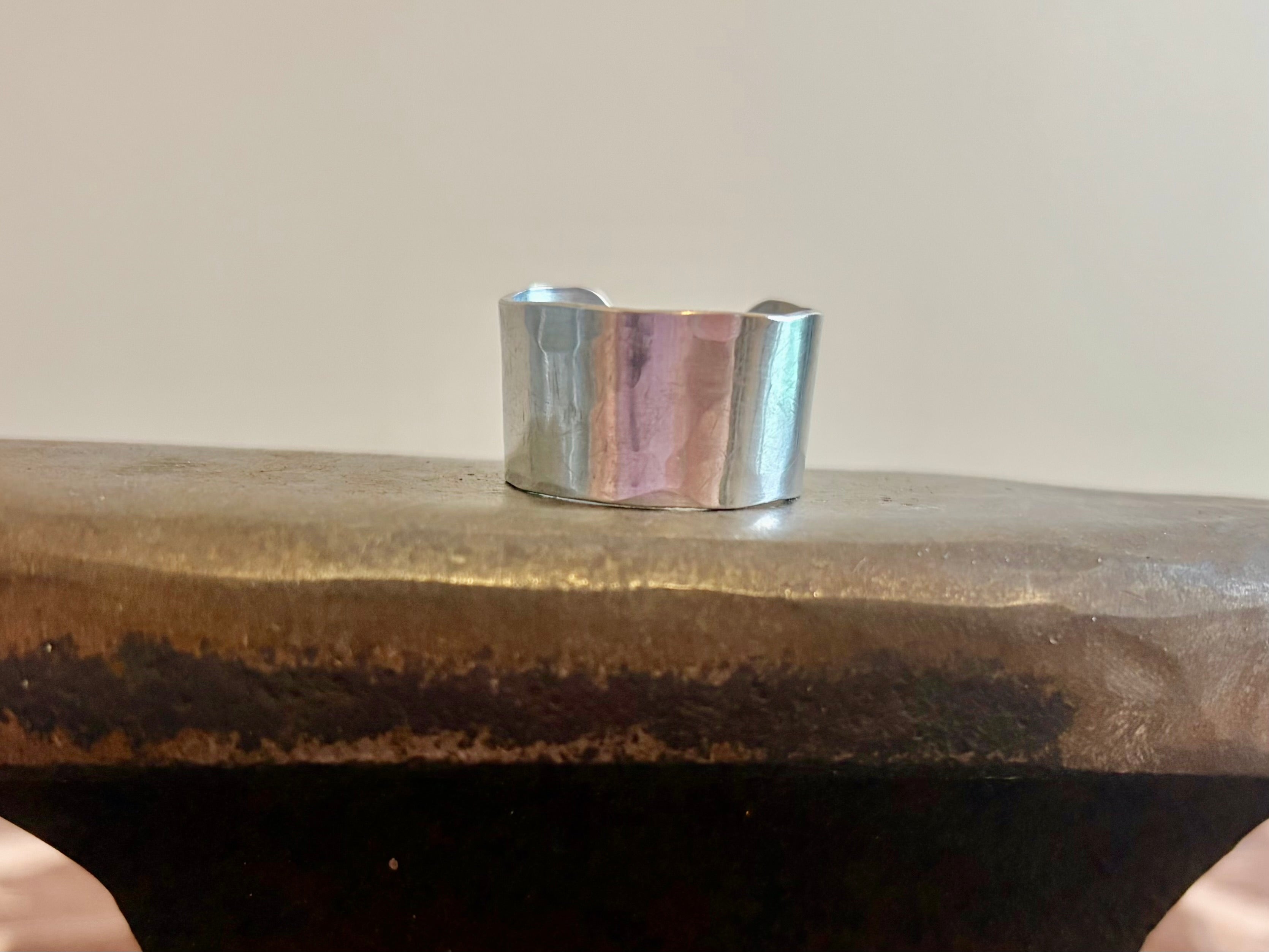 Hammered Cuff Ring