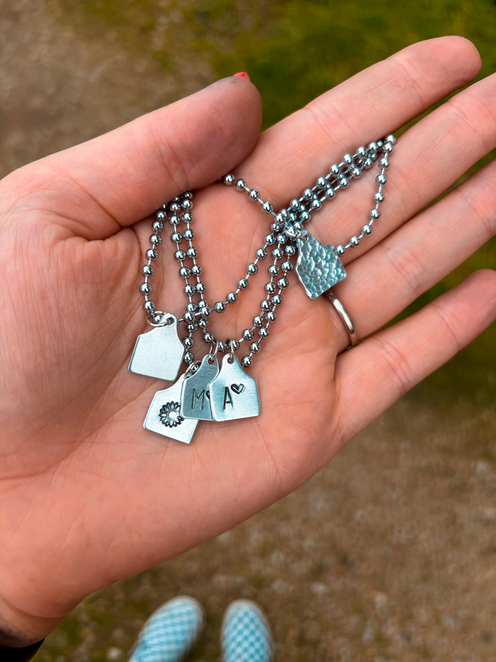 Mini Cow Tag Necklace