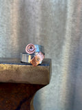 Silver + Copper Swirl Ring