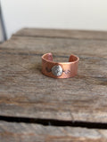 Copper Cuff Ring RIVET (mistamped)