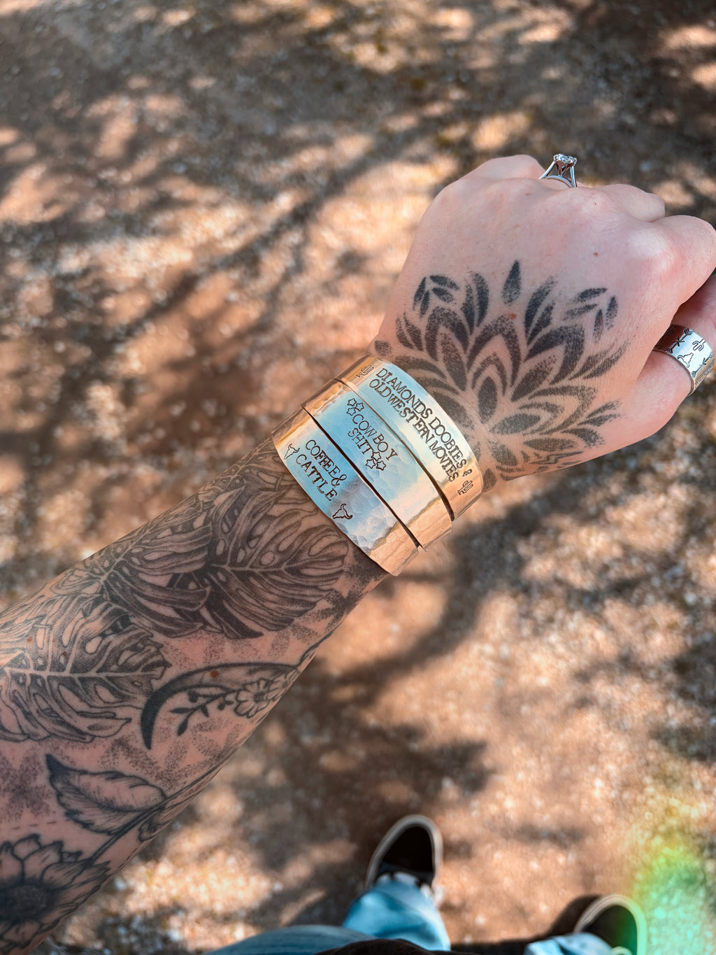 “Coffee & Cattle” Tappered Cuff