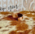 Copper Wrap Ring LONGHORN & FEATHER