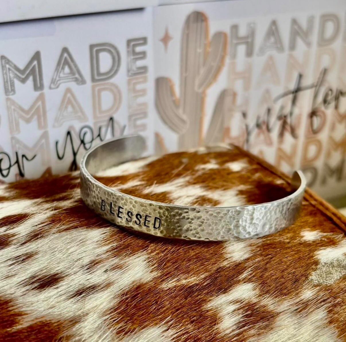 Silver Bracelet BLESSED