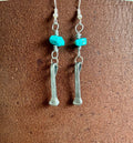 Tuquoise Horseshoe Nail Earing's