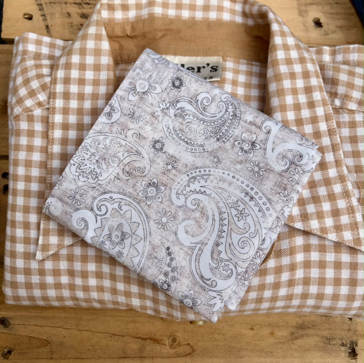 Bandana Grey Paisley
