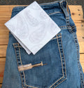 Bandana White Paisley