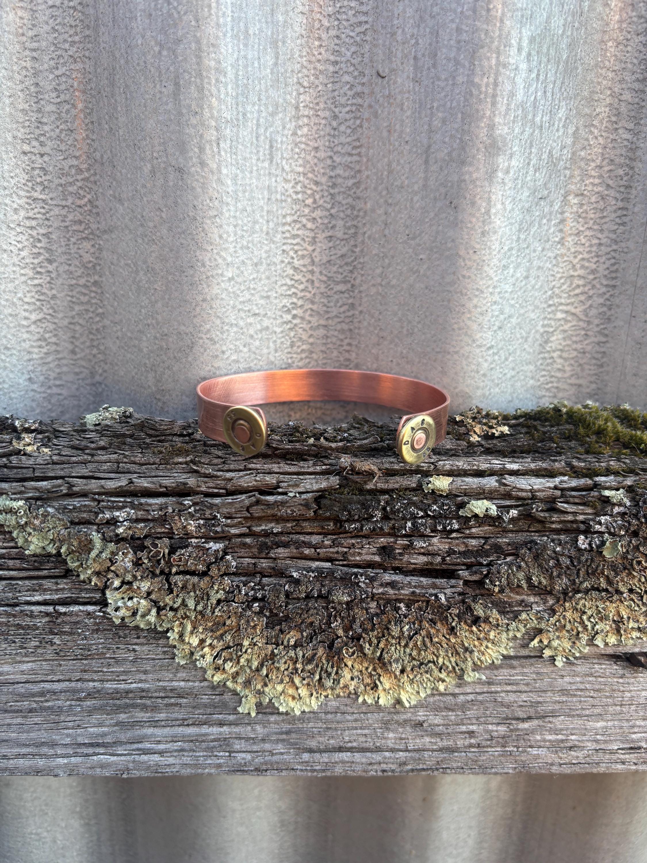 Copper Bracelet with bullet ends