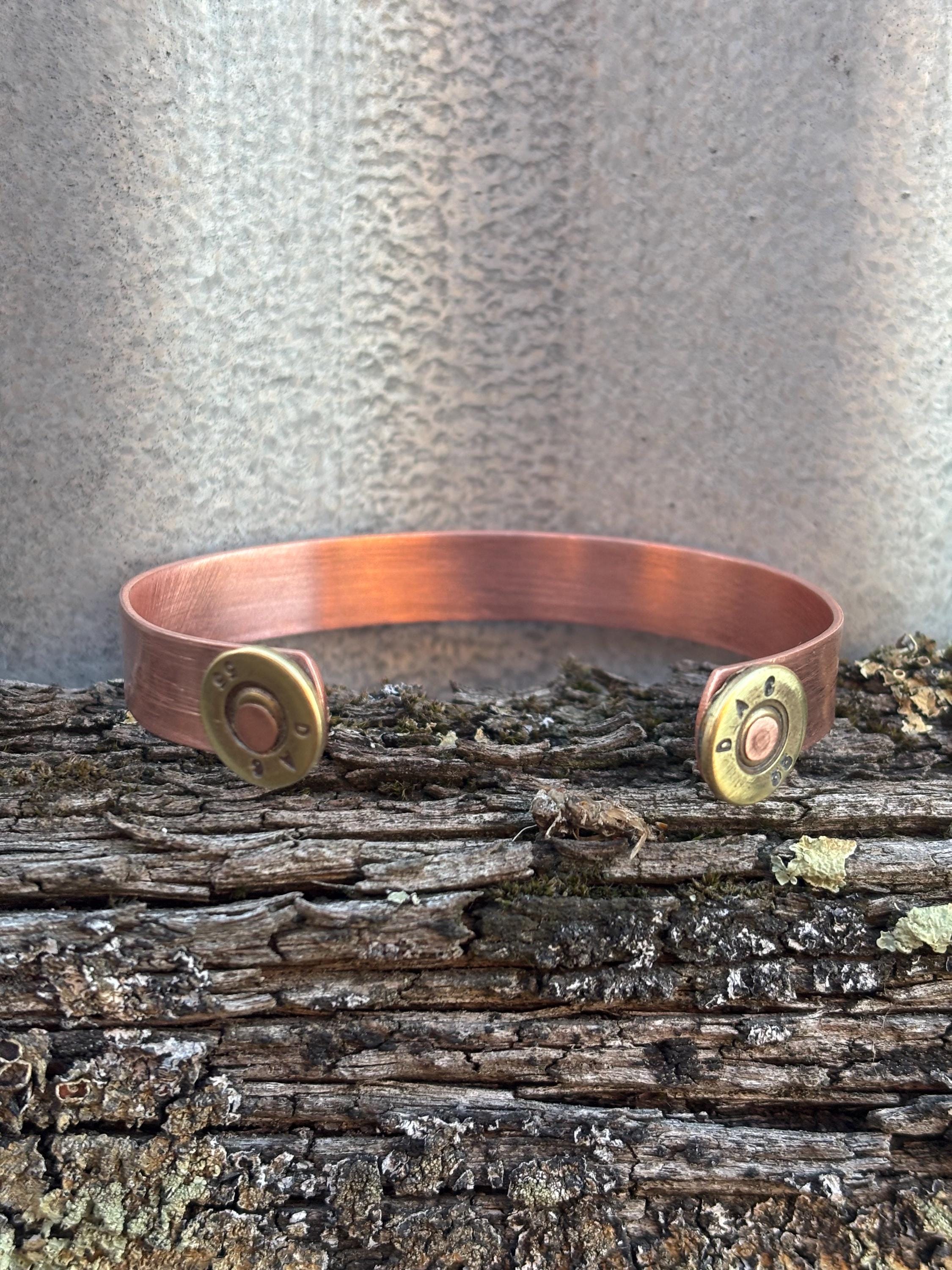 Copper Bracelet with bullet ends