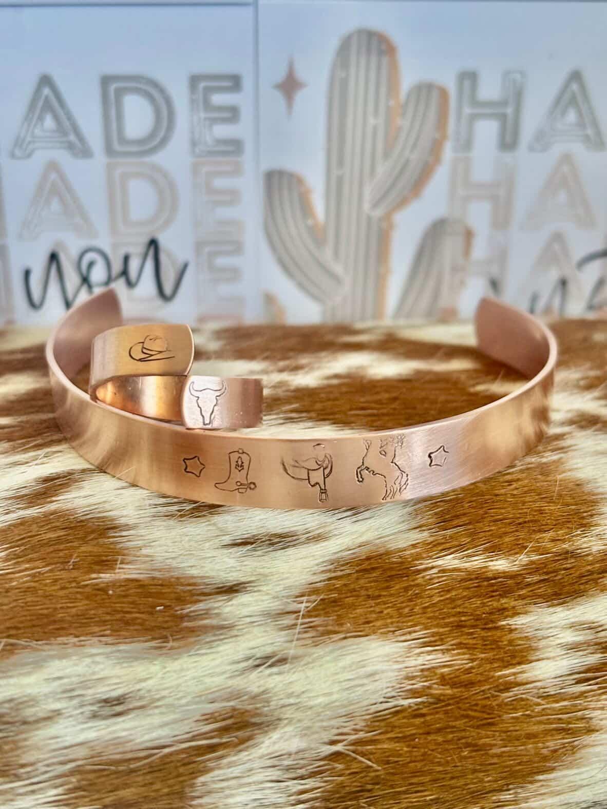 Original Custom Copper Bracelet