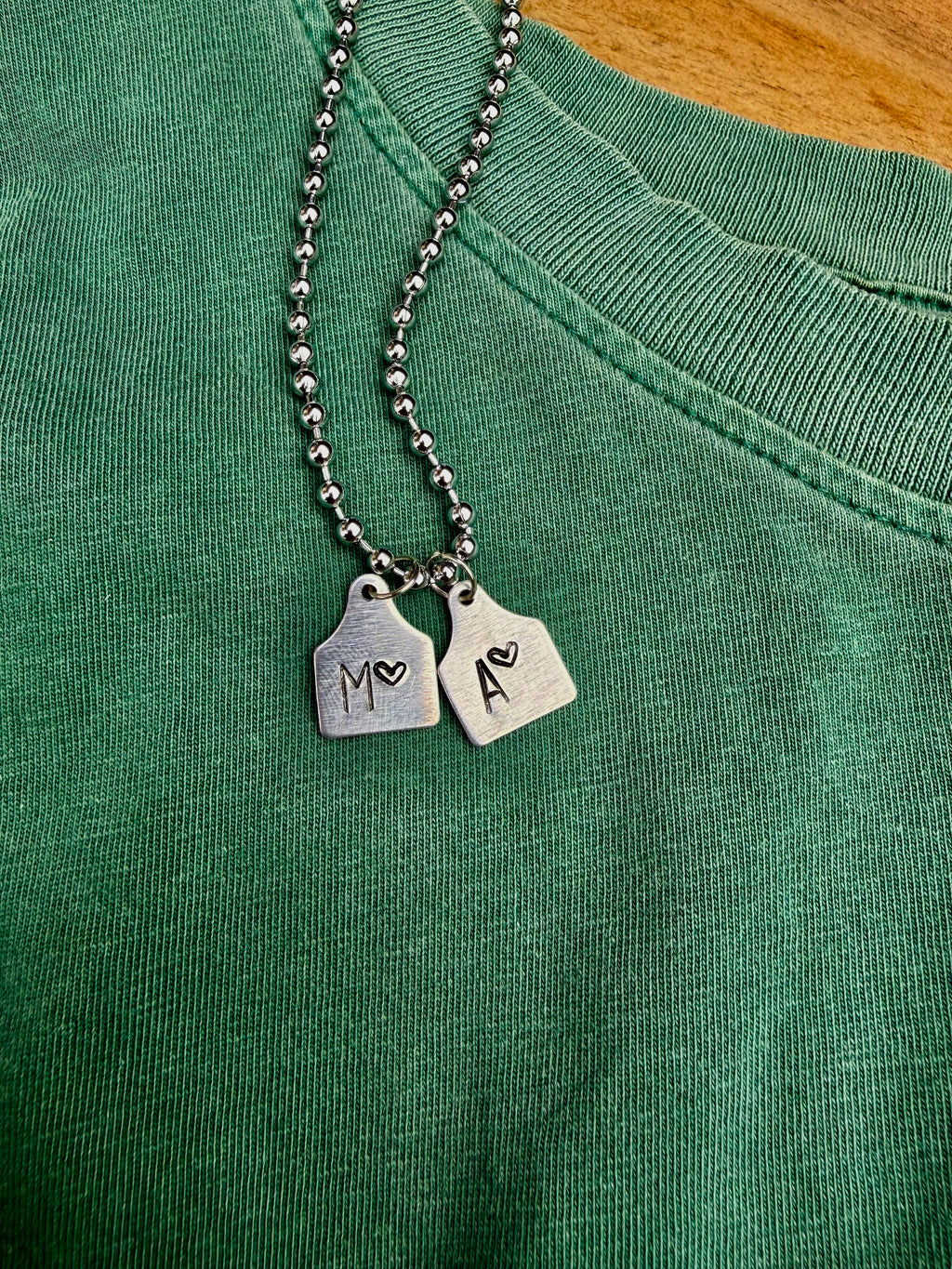 Mini Cow Tag Necklace