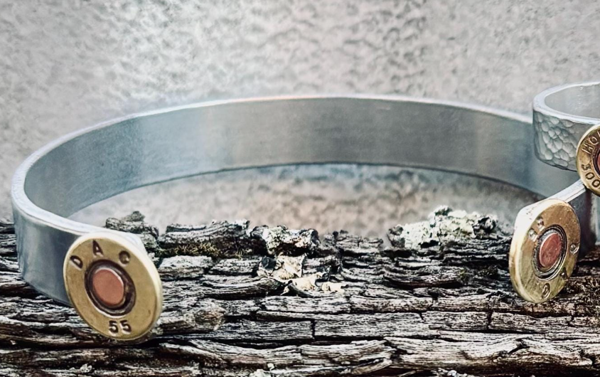 Bullet End Silver Bracelet