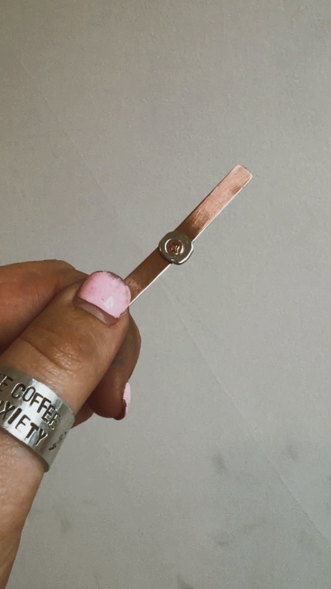 Riveted Copper Ring